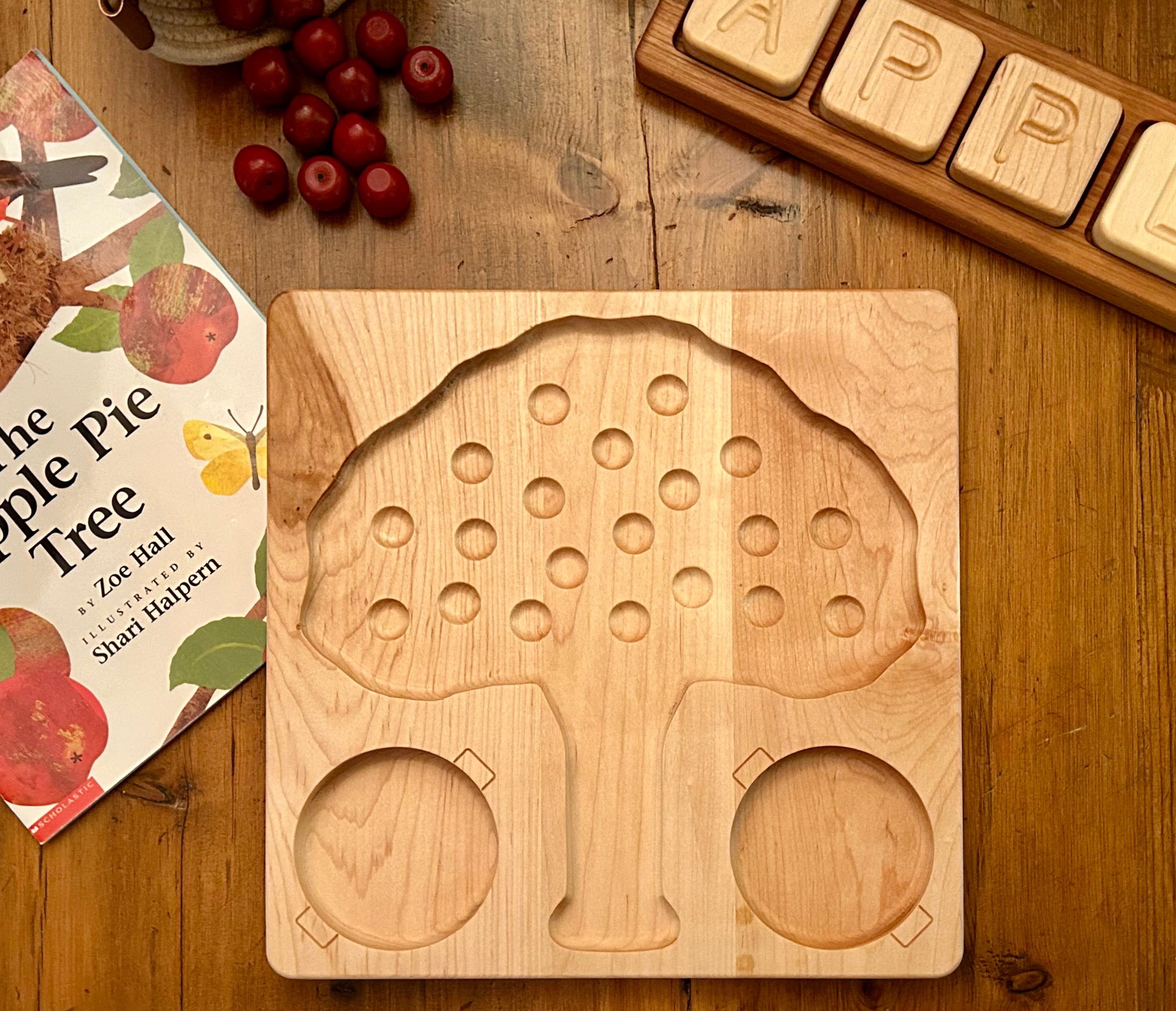 Apple Tree Counting and Sensory Tray