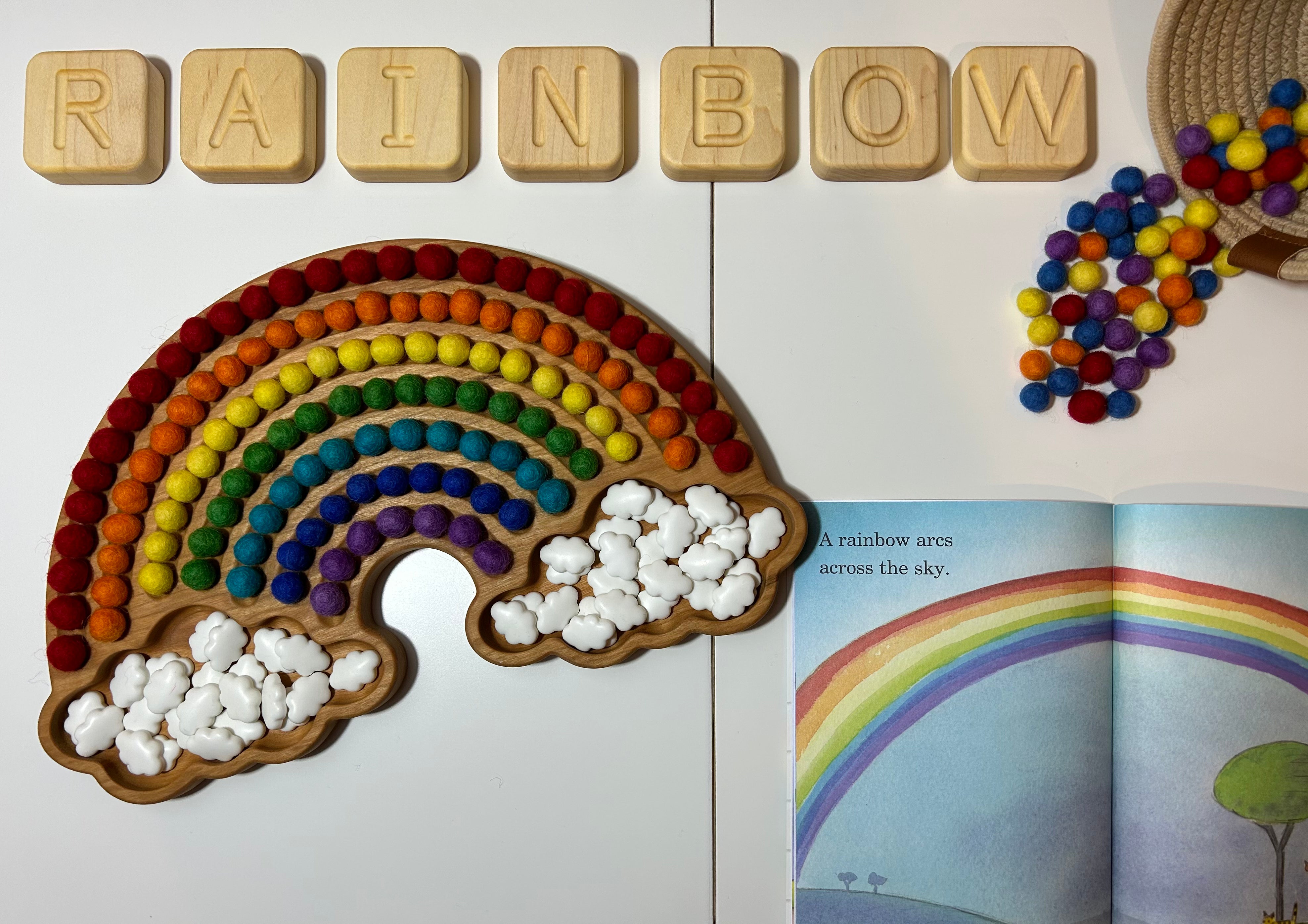 Rainbow Sensory Tray