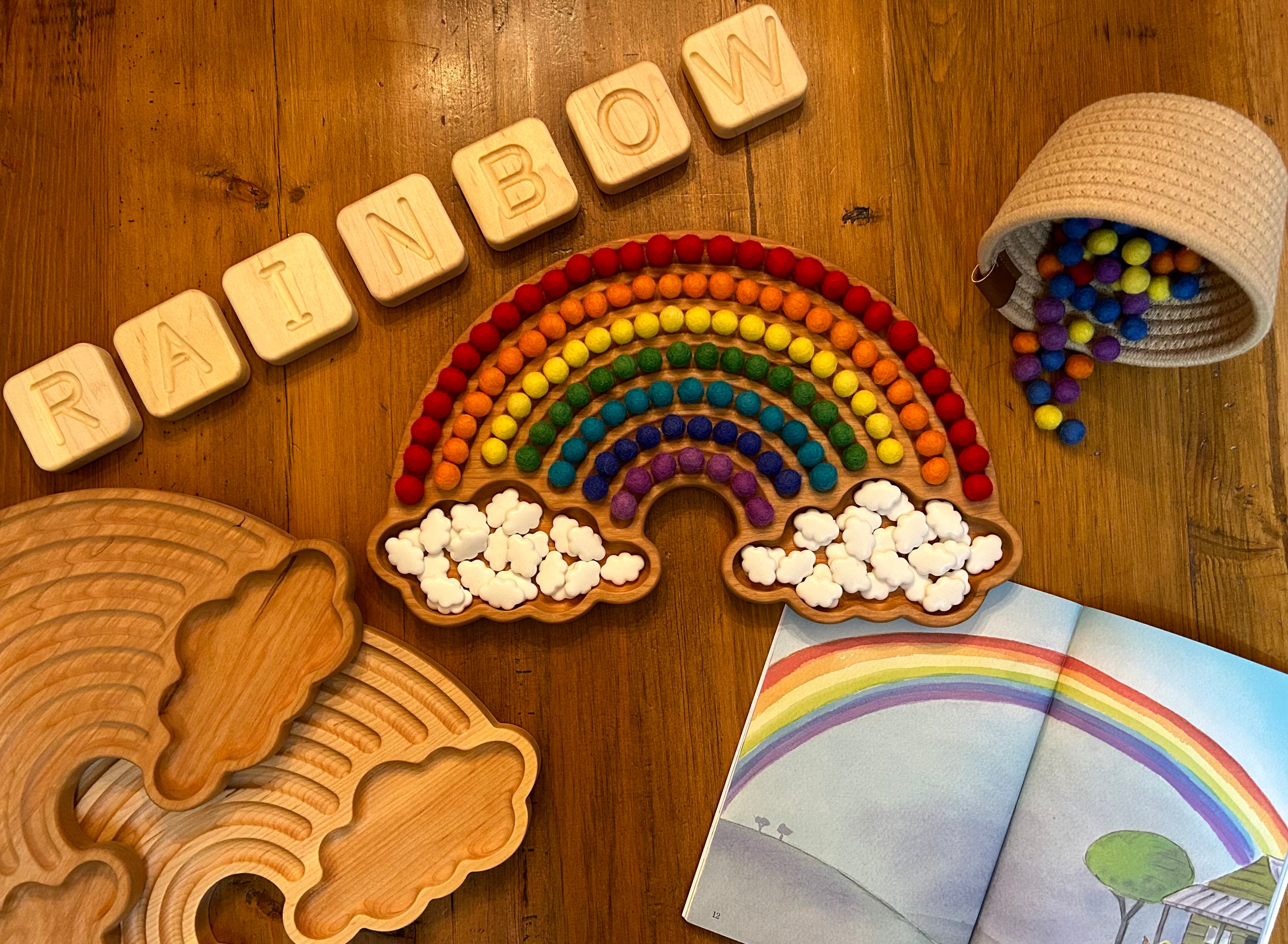 Rainbow Sensory Tray