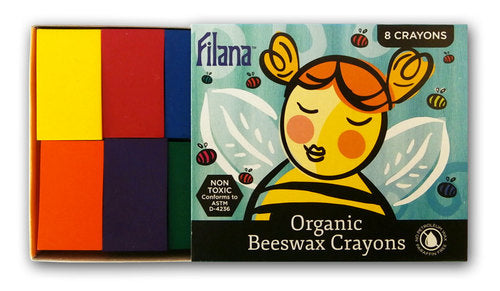 Organic Beeswax Crayons - 8 Block Crayons