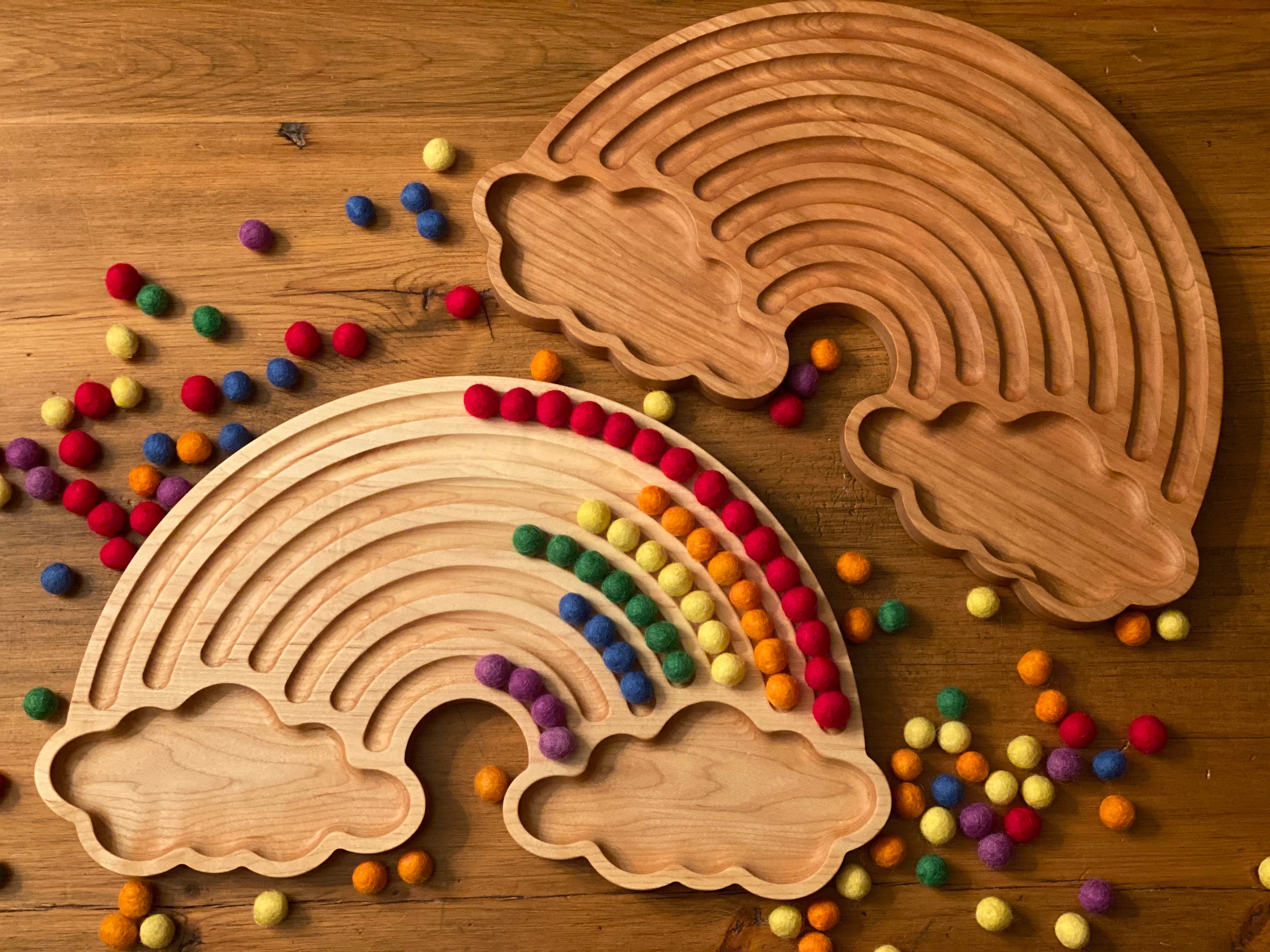 Rainbow Sensory Tray